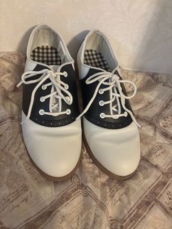 Black and White Saddle Shoes