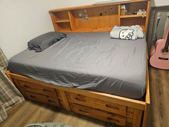 American furniture wood captain bed