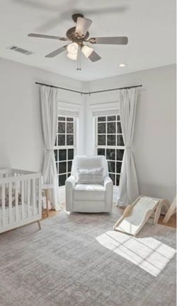 Beige White - TWOPAGES 52 W x 96 L inch Pleated Curtain Blackout Linen Drapery