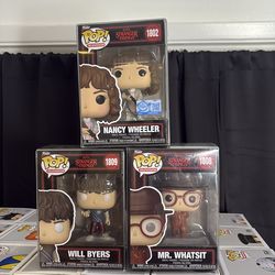 Funko pop lot of 3 the stranger things