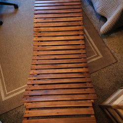 Acacia folding lounge chairs