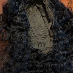 Curly human hair with front lace