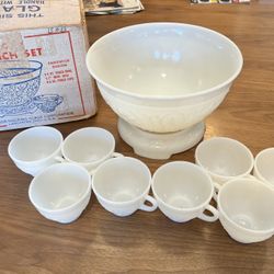 Vintage Punchbowl & Cups