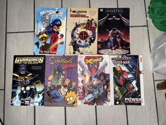 Lot of 7 Marvel & DC Graphic Novels & Comics