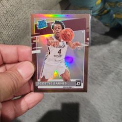 Scottie Barnes Chronicles Bronze Rated Rookie Optic Donruss Silver Prizm Draft Pick Basketball Card