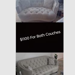 Sofa and loveseat