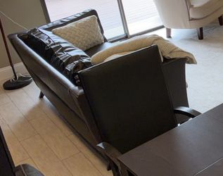 Brown sofa