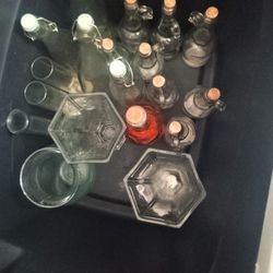 Glass Bottles and Vases(Candle/Flower)