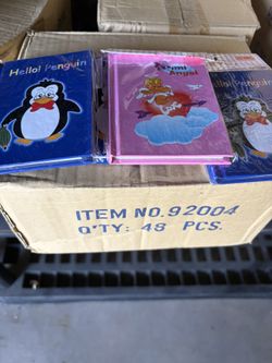 Box of 48 mini notebooks for kids NEW in packages $10/box -67th ave/Bell 