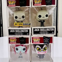 Disney Tim Burton’s The Nightmare Before Christmas Pocket Pop! Keychain NEW