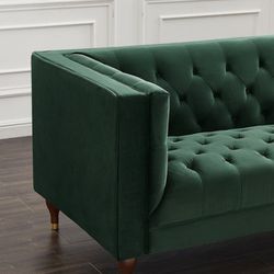 🚚Ask 👉Sectional, Sofa, Couch, Loveseat, Living Room Set, Ottoman, Recliner, Chair, Sleeper. 

✔️In Stock 👉Houston Green Velvet Sofa