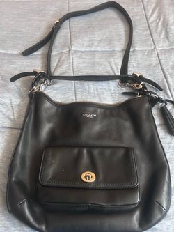 Coach New York Black Leather Shoulder Bag