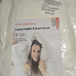 Brand New Whatsbedding Luxury Queen Size Feather And Down Duvet