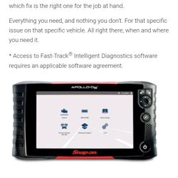 Snap On Apollo D9 Scan Tool