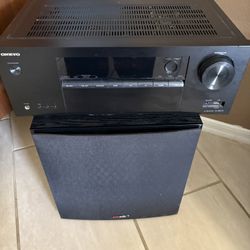 Onyo Receiver W/Subwoofer