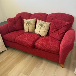 Red sofa