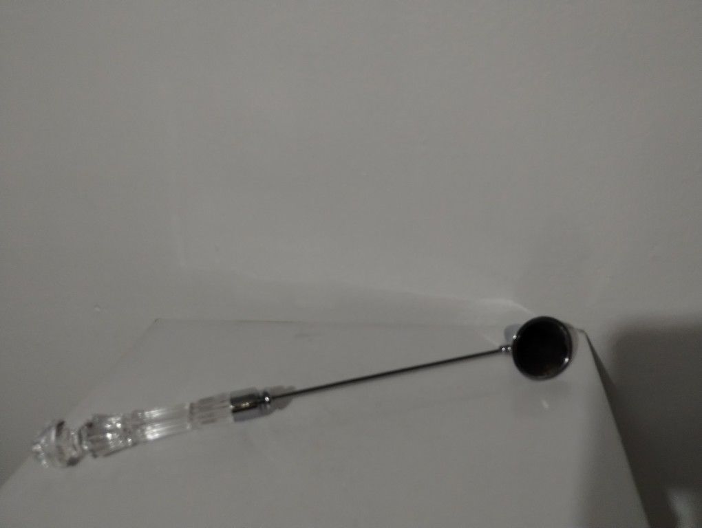 VINTAGE WATERFORD CRYSTAL CANDLE SNUFFER 13" - M100