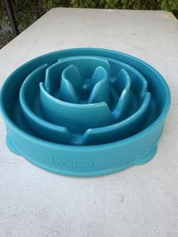 Dog Slow-Feeder Bowl (Outward Hound) + Gulpy Water Bottle