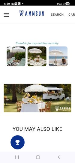 4 Sombrilla de playa patio back yard