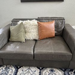 Faux Leather Couch 