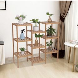  BAMBOO PLANT STAND SHELF