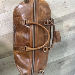 Buffalo Leather Duffle Bag, 21 inch
