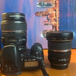 Canon EOS 30D DSLR Camera Kit – EF-S 17-85mm & 10-22mm Lenses + Charger + Strap – Great Starter Bundle!