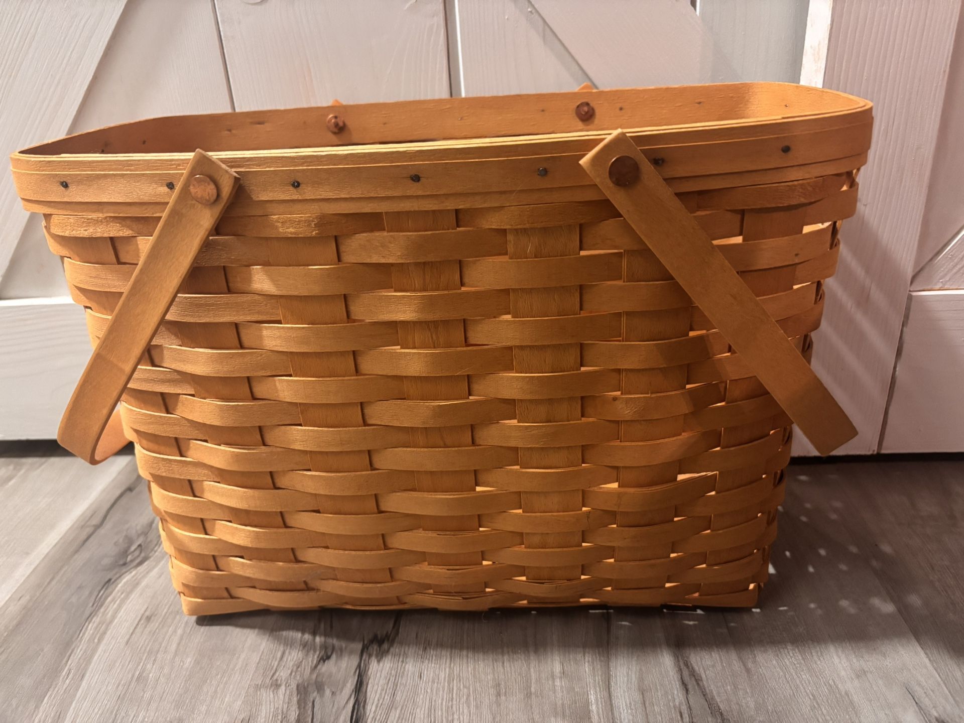 Longaberger Magazine Basket With Plastic Protector