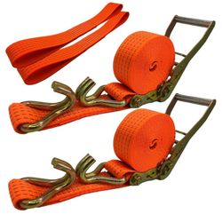Ratchet Straps,2 inch x 17' Heavy Duty Ratchet Straps Load up to 10000Lbs Car...