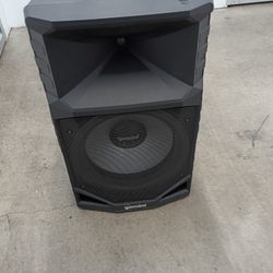 Gemini 15” 2200W Bluetooth PA Speaker System – DJ Loudspeaker with Stand, Wired Mic, LED Lights, TWS Stereo Pairing, 3-Channel Mixer, 