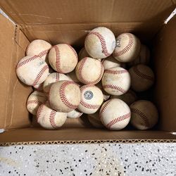 25 leather baseballs