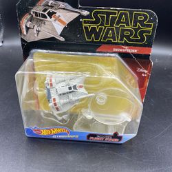 Hot Wheels Star Wars Starships Rebel Snowspeeder with Stand NIP 2018