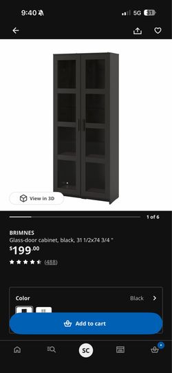 glass-door cabinet