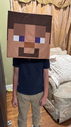 Steve head costume from Minecraft