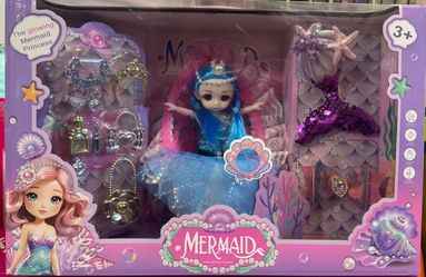 Mermaid Princess Doll and Accessories