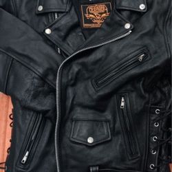 Milwaukee Ladies The Flaunt Leather Biker Jacket 