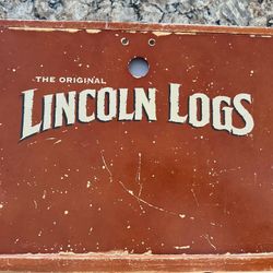 Vintage Lincoln Logs in original box with instructions