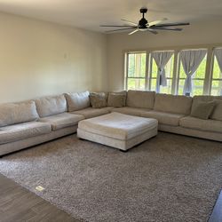 Huge Light Gray Sectional