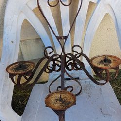 Wrought Iron Wall Mount Candle Holder