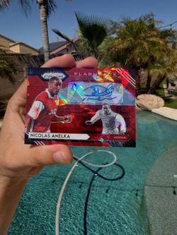 Nicolas Anelka Arsenal Throwback Autographs Red Ice color match