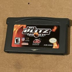 NFL Blitz 2003 (Nintendo Game Boy Advance, GBA) Authentic Cartridge Only Tested