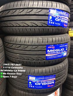 225/50ZR18 Zeta Set of Tires Installed and Balanced Set de Llantas Nuevas Instaladas y Balanceadas