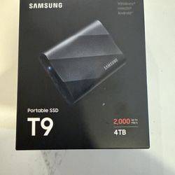 SAMSUNG T9 Portable SSD 4TB, USB 3.2 Gen 2x2 External Solid State Drive