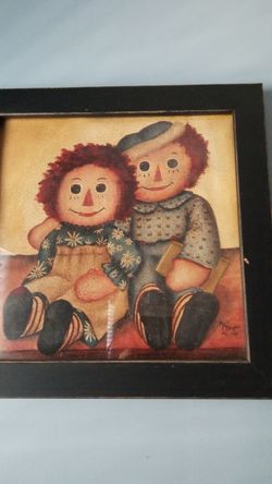 RAGGEDY ann and Andy picture 14 x 14