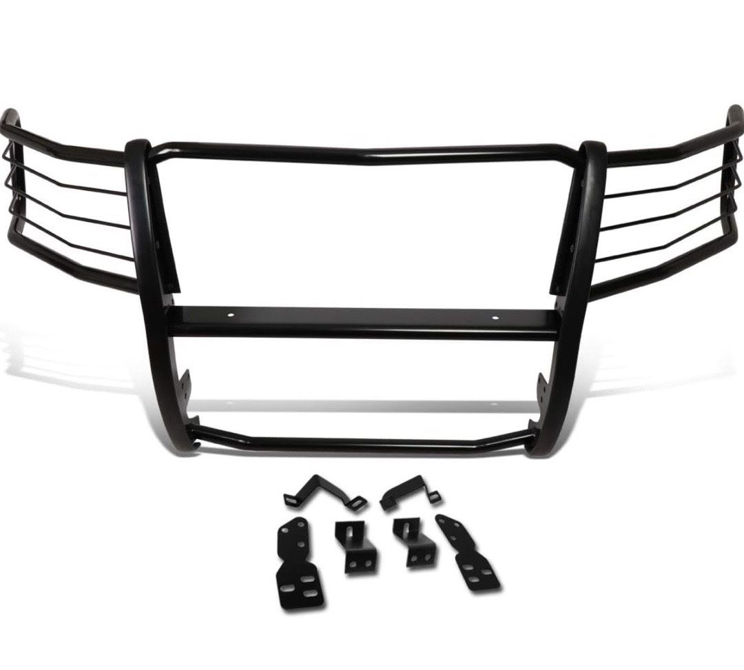 LA Zona Auto Parts 2007 to 2013 Chevy Silverado Black Tumba Burro Grille Guard Para Chokes Negro