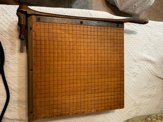 Antique paper cutter