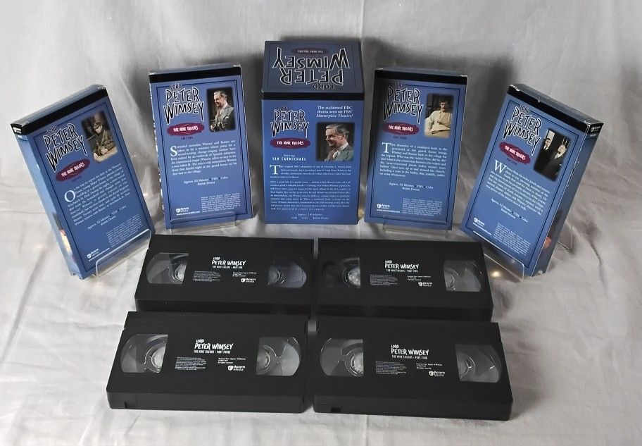 Lord Peter Wimsey The Nine Tailors VHS 4 Tape Set