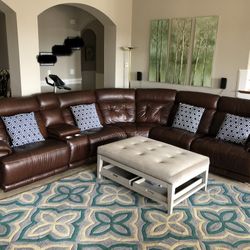 Bassett Leather Sofa