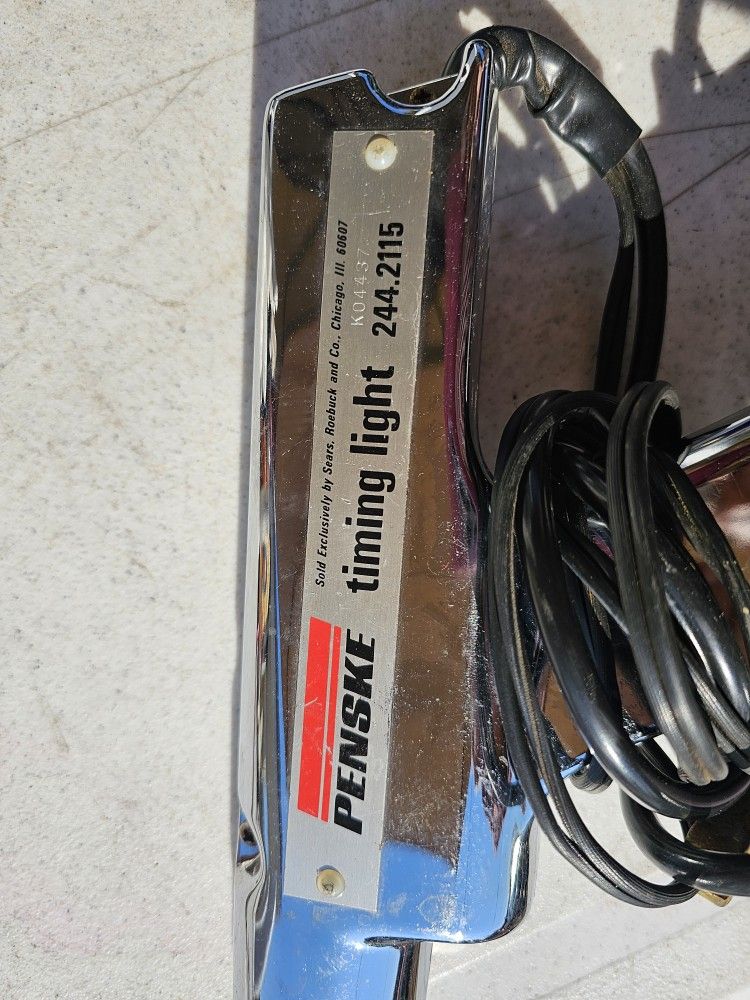 Vintage Penske Chrome Inductive Timing Light ((contact info removed)) Mechanics Tool USA Made, EXCELLENT WORKING CONDITION 