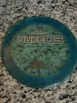Discraft ZFLX Nuke OS PFN OOP FAF Rare Ice Blue Disc Golf Driver 174g